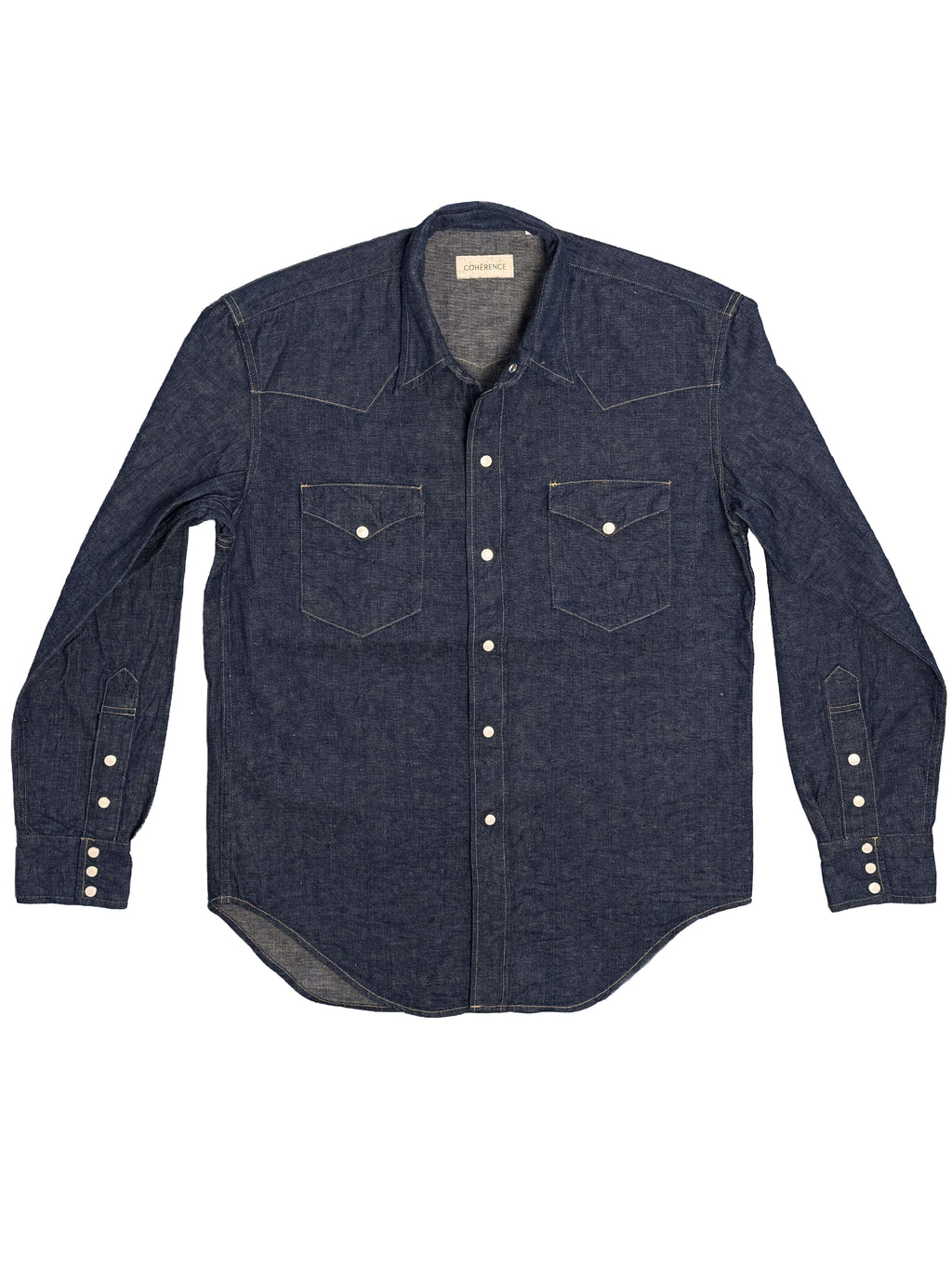 ABIQUIU Western Shirt - Indigo Selvedge Denim