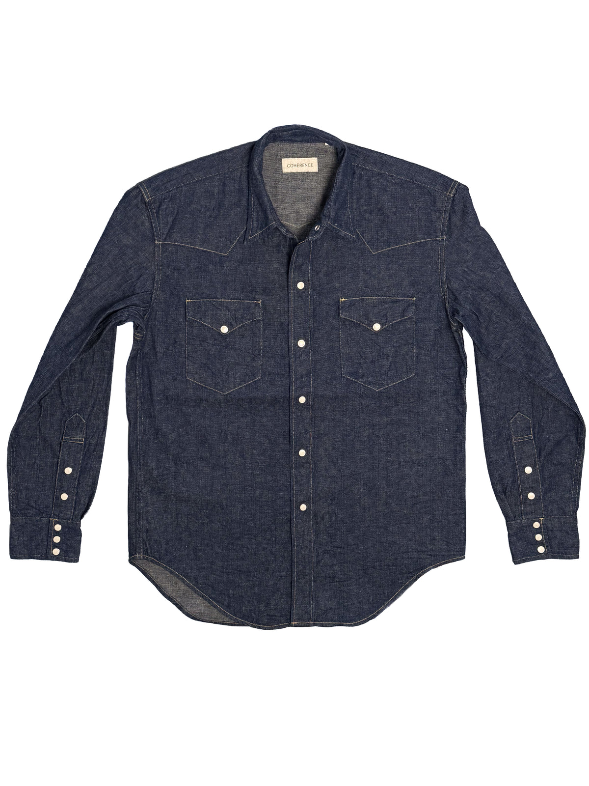ABIQUIU Western Shirt - Indigo Selvedge Denim