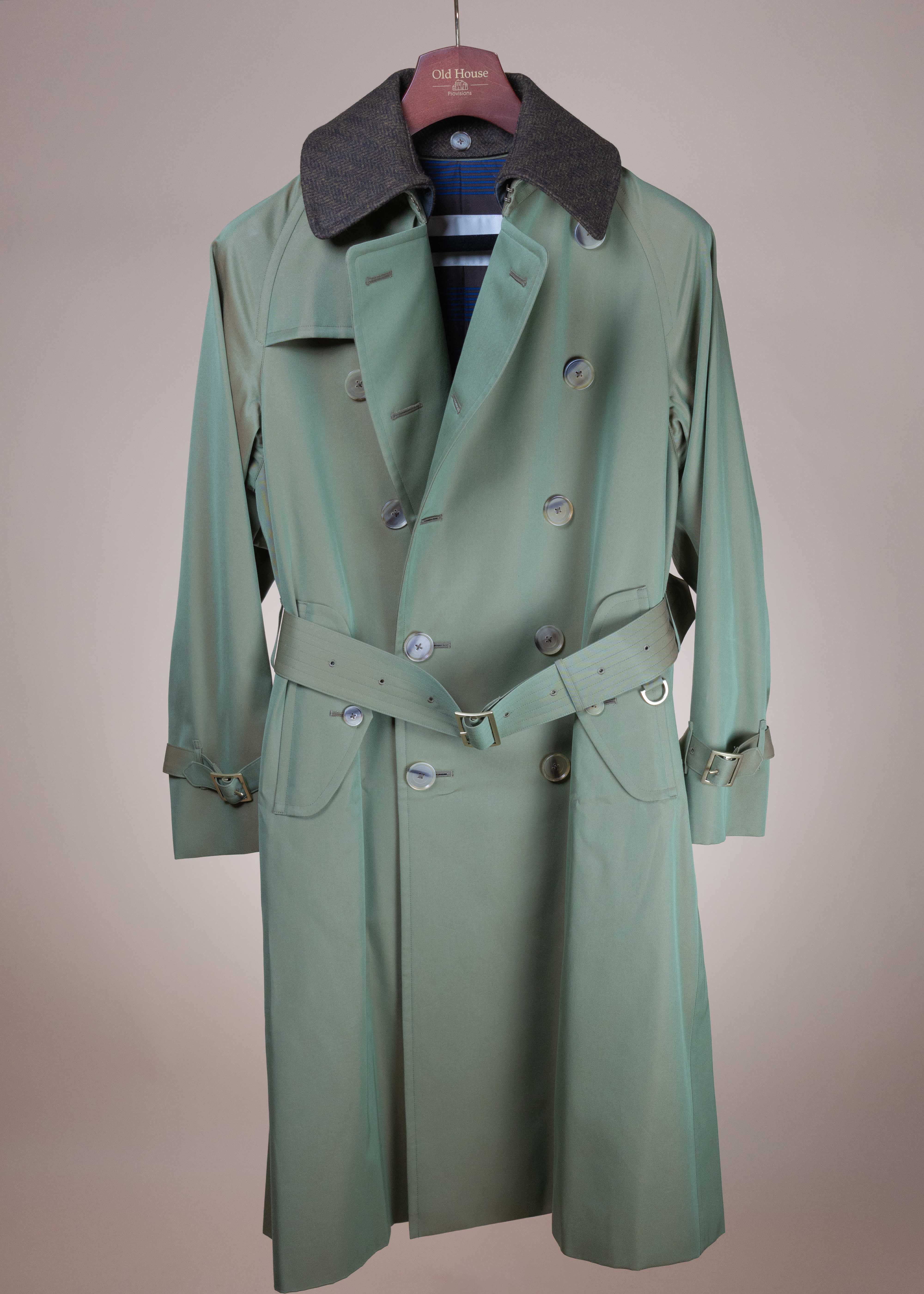 COHERENCE AL ⅡトレンチコートXXS カラーOLIVE orbium Cohérence AL II Trench Coat - Green – Old House Provisions