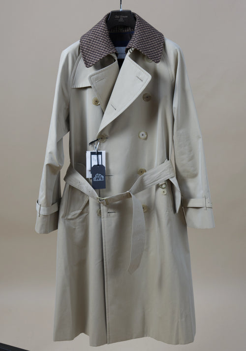 Beige AL II Trench Coat from Cohérence, stylish outerwear with classic design and tailored fit, shown on a model.