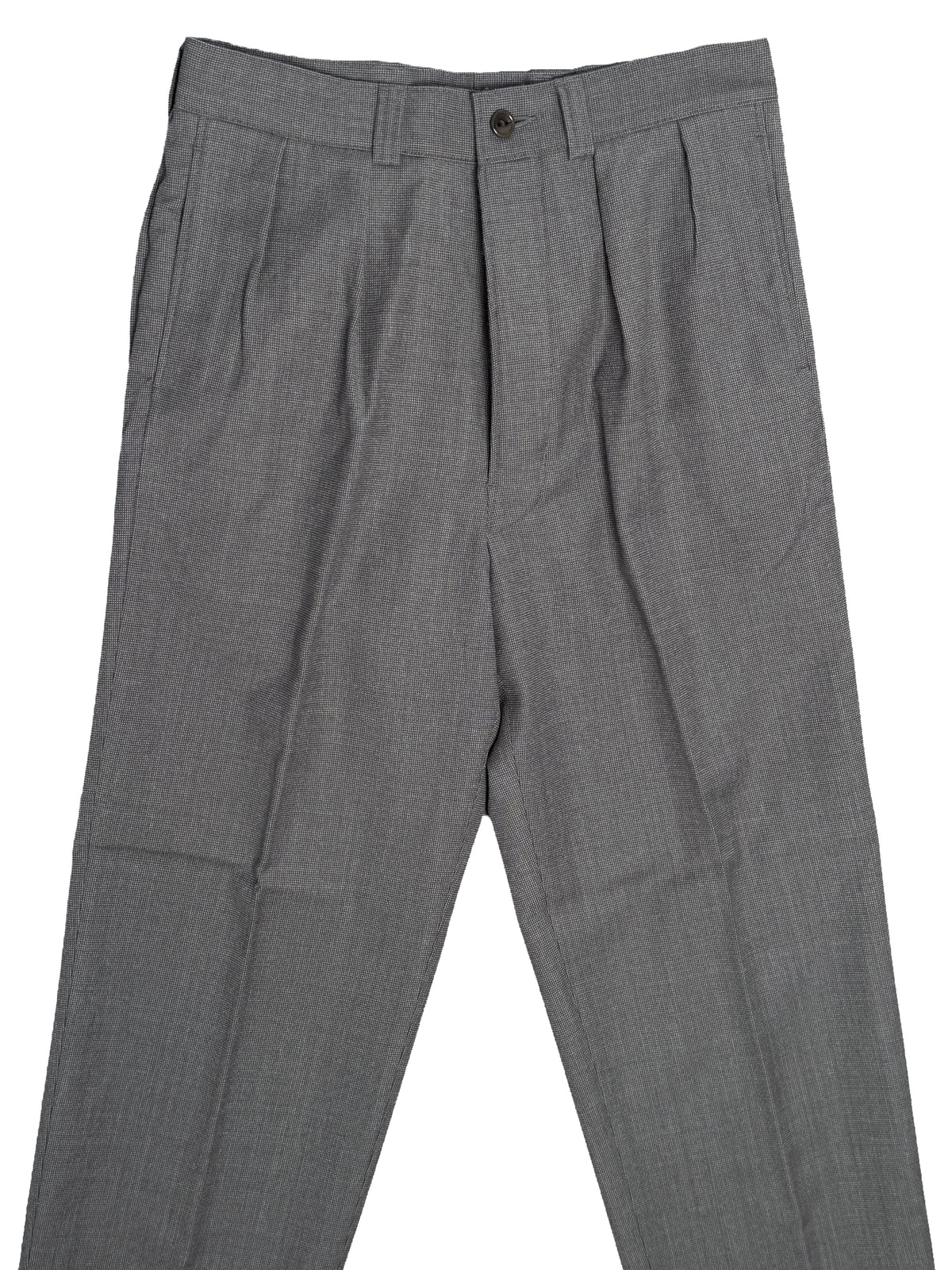 NICOLAS Trousers - Grey Nailhead Wool Twill