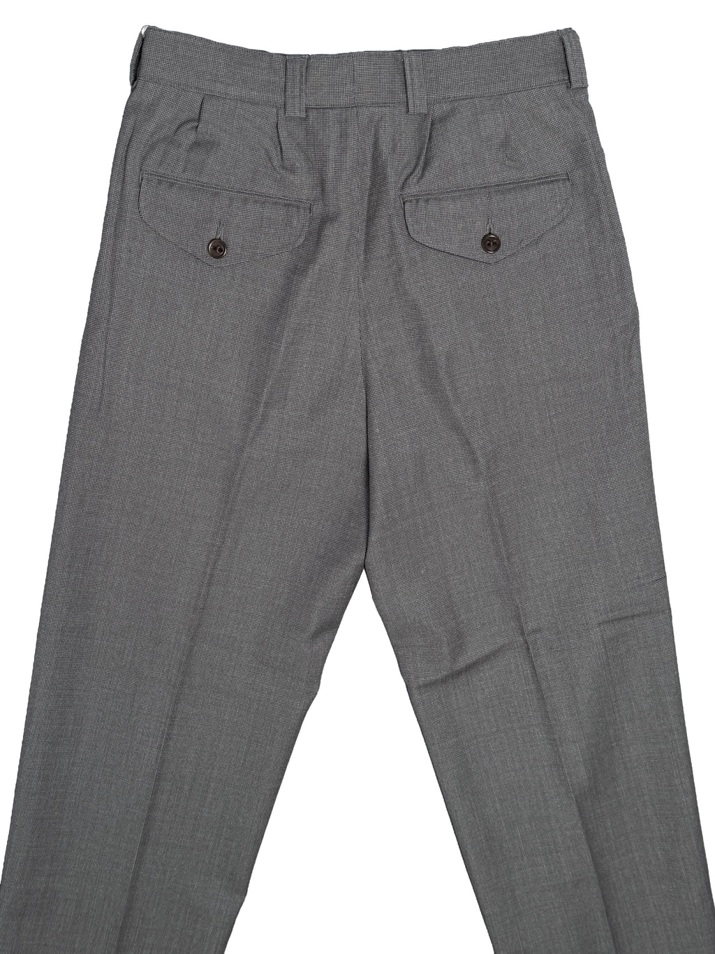 NICOLAS Trousers - Grey Nailhead Wool Twill