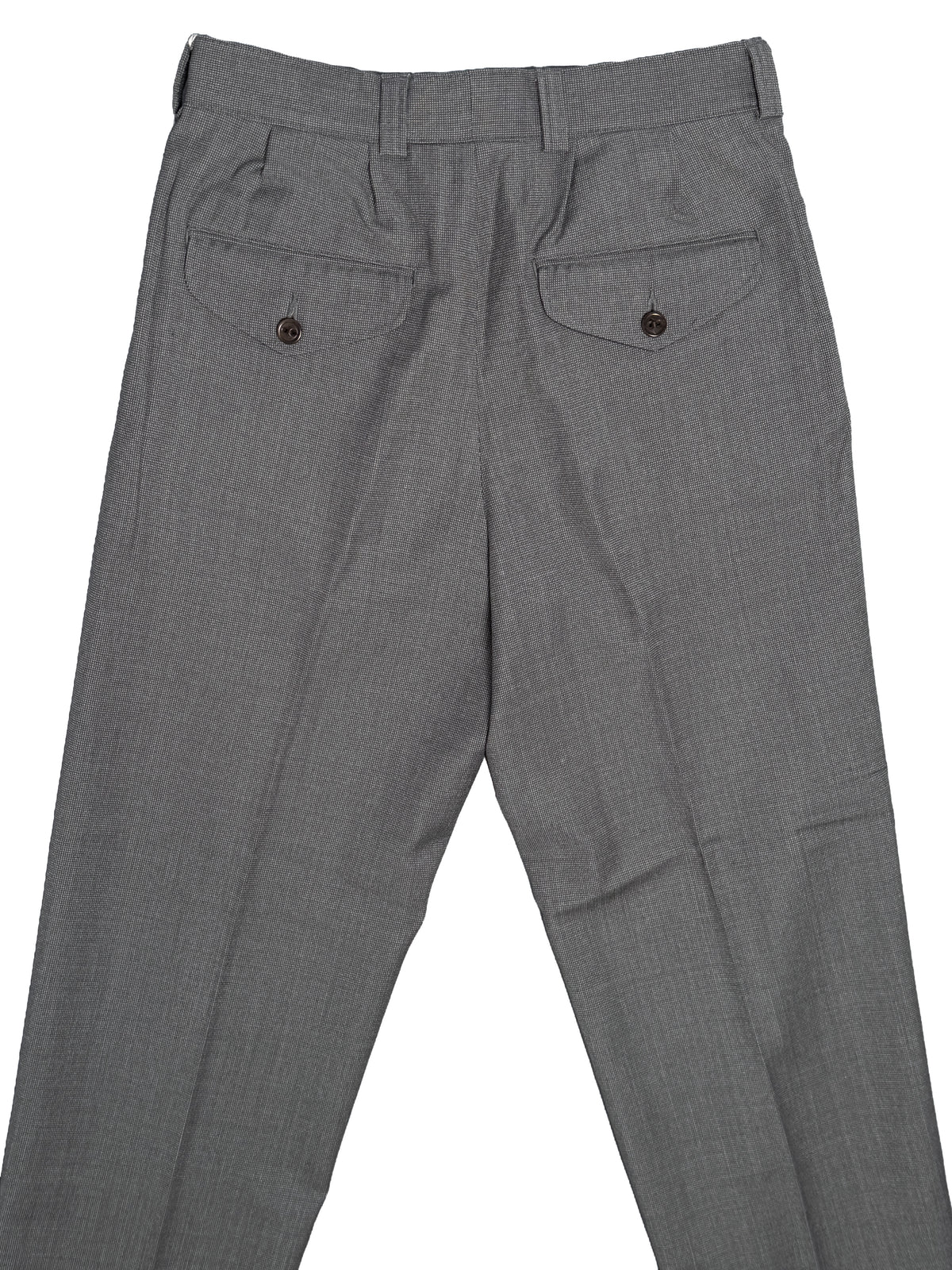 NICOLAS Trousers - Grey Nailhead Wool Twill