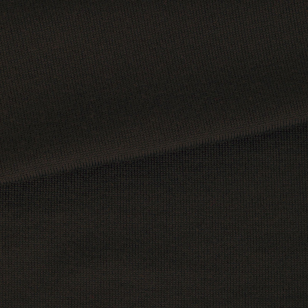 Long Sleeve Knitted Polo - Dark Brown