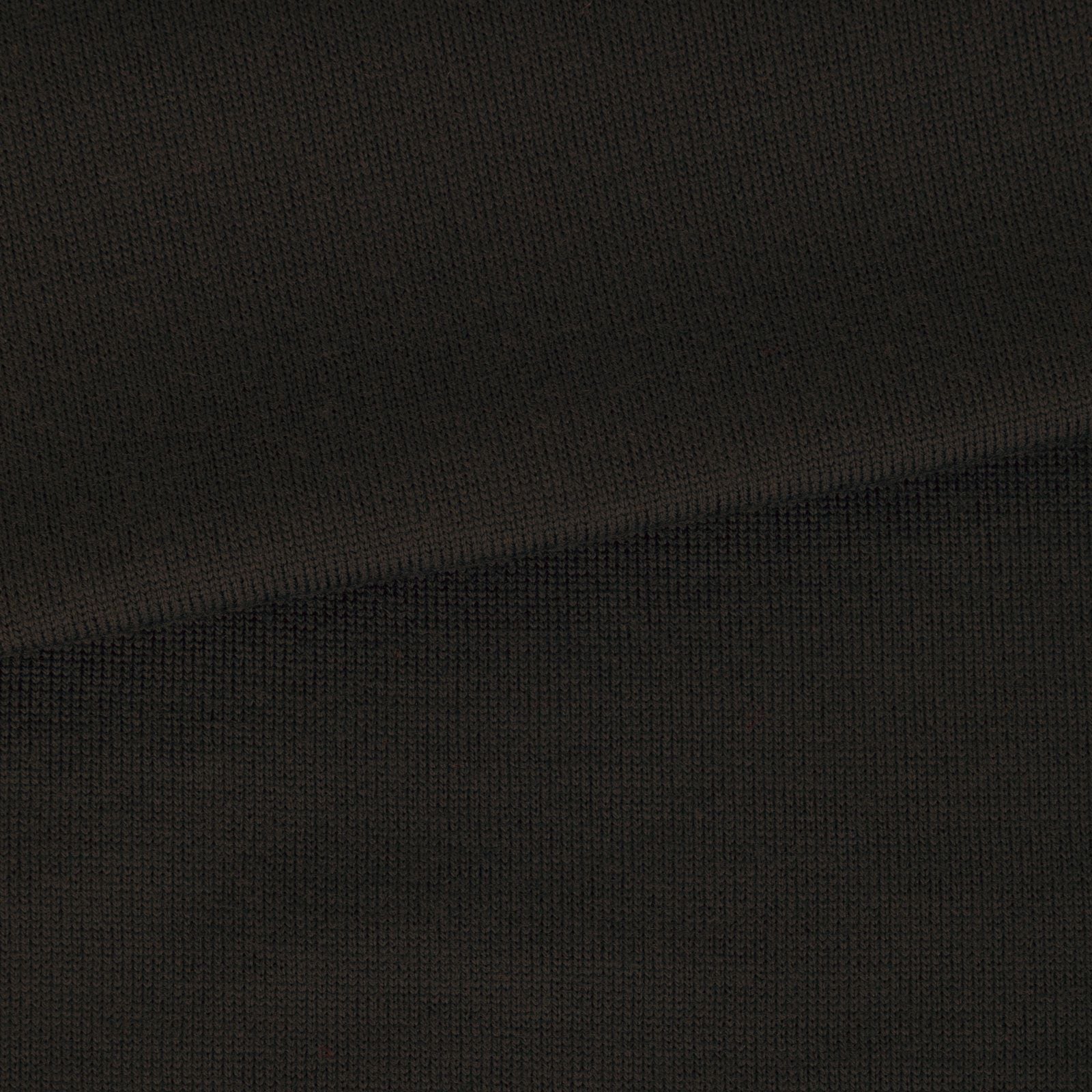 Long Sleeve Knitted Polo - Dark Brown