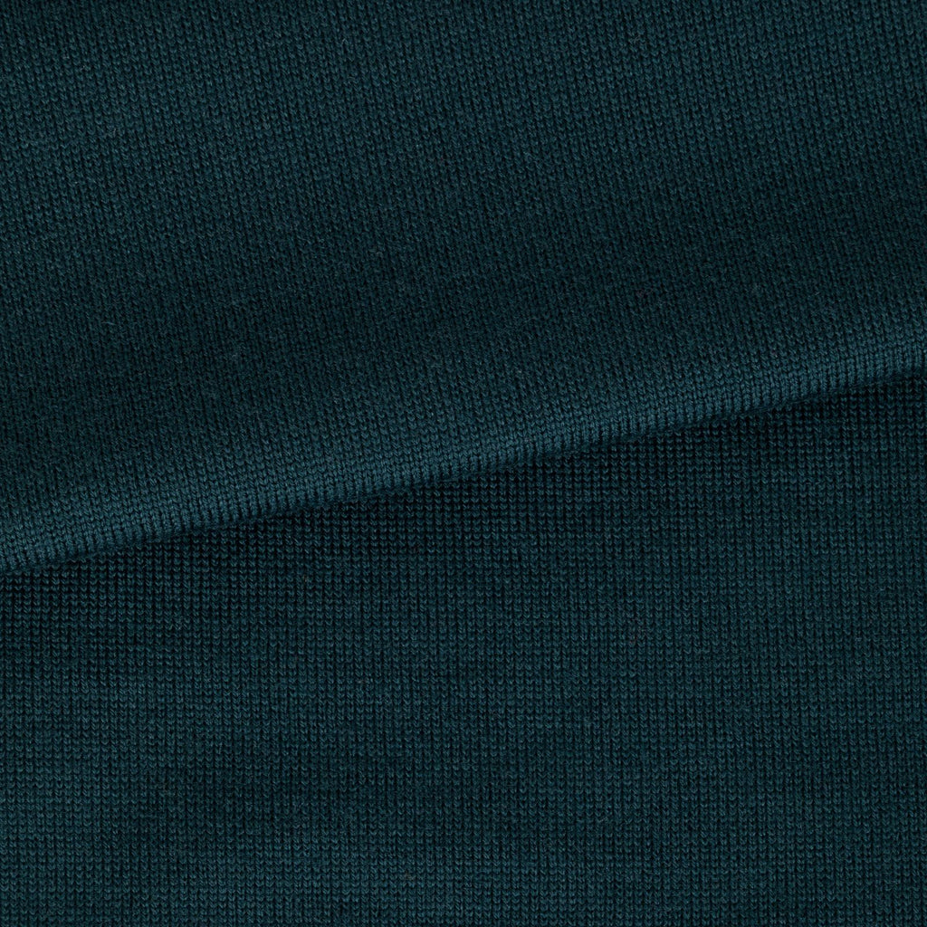 Long Sleeve Knitted Polo - Bottle Green