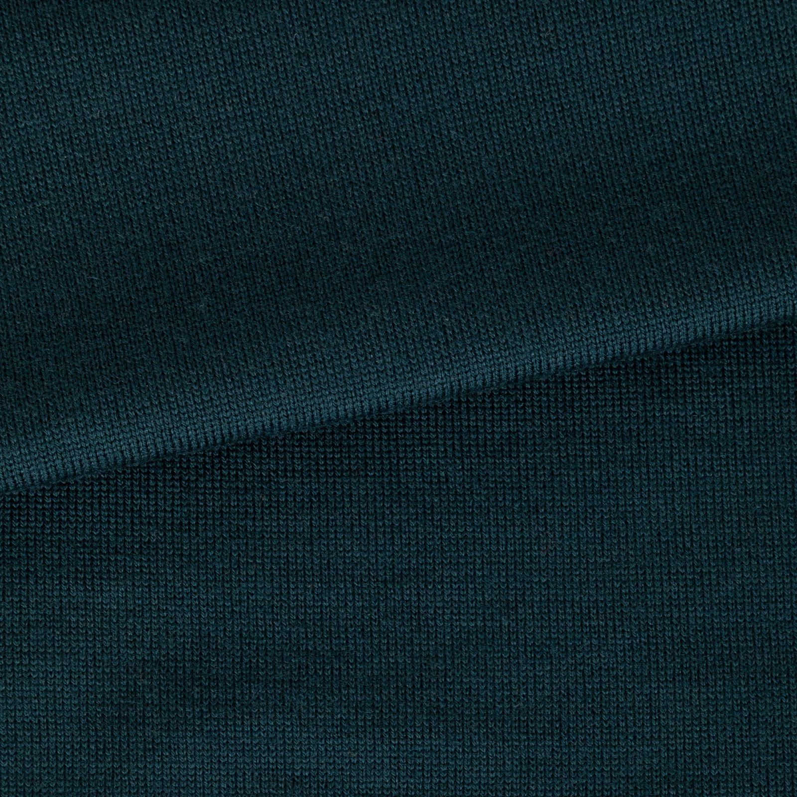 Long Sleeve Knitted Polo - Bottle Green