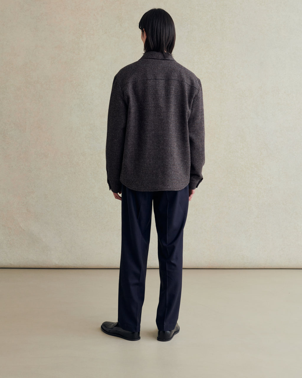 Lovat Tweed Overshirt - Gray/Brown Prince of Wales