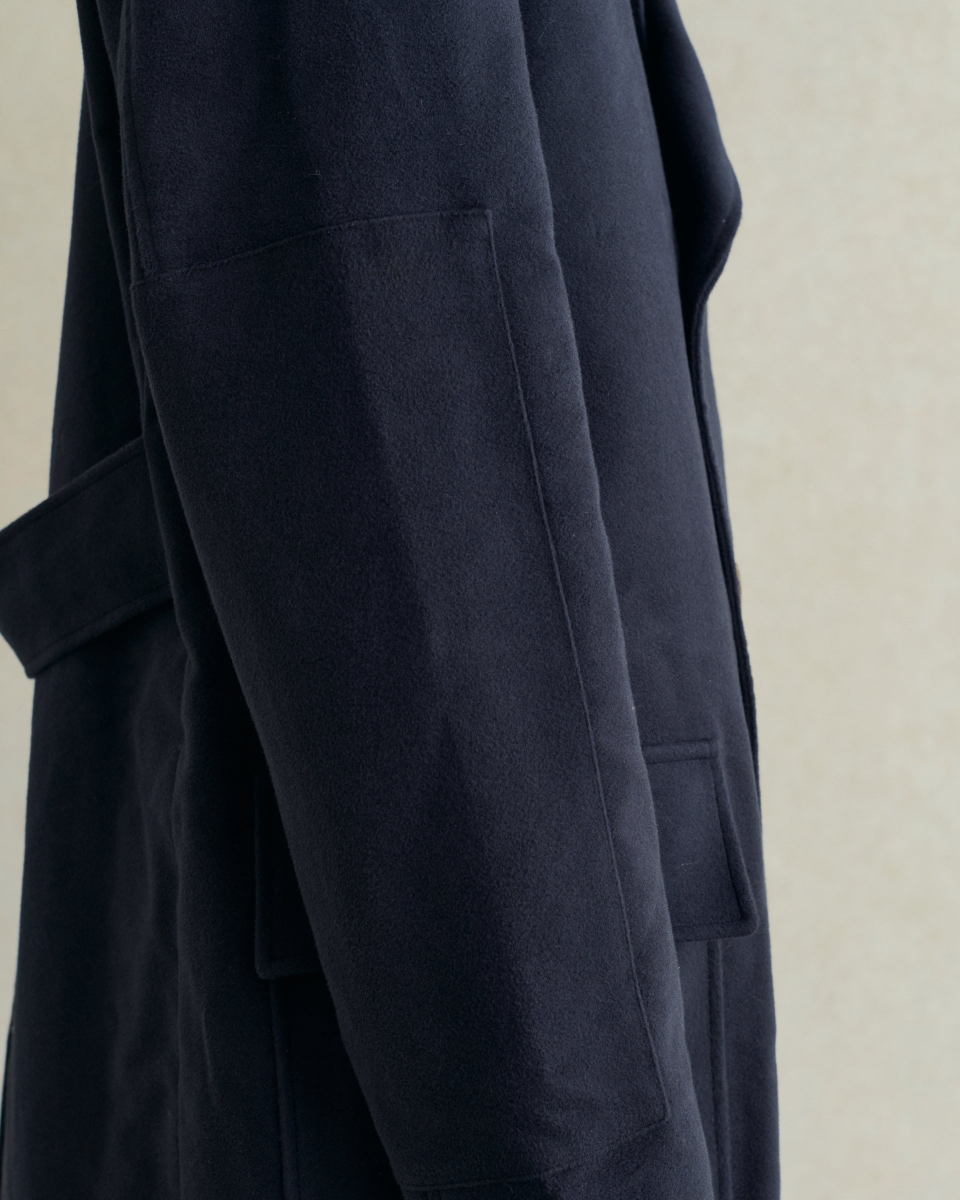 De Bonne Facture Marcel Moleskin Coat - Navy – Old House Provisions