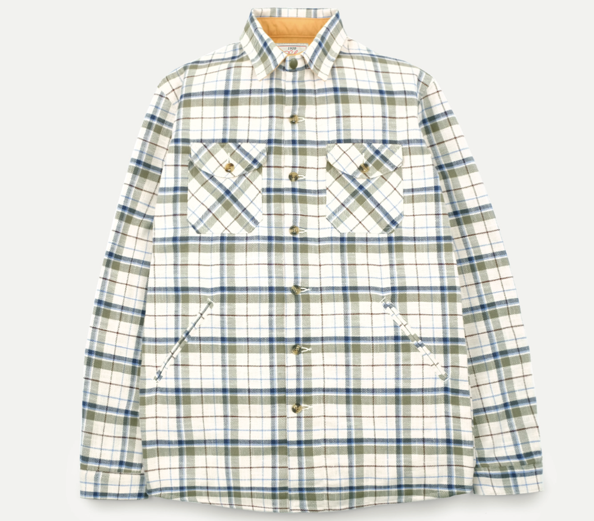 Dehen 1920 Crissman Overshirt in Picnic Plaid with button-up front and classic plaid pattern, casual and stylish for everyday wear.