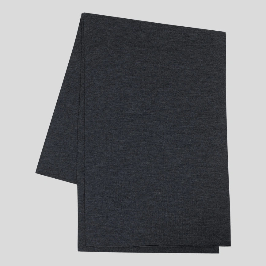 30G Merino Extrafine Scarf - Charcoal