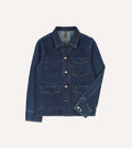 Five-Pocket Chore Coat - Stone Wash Denim