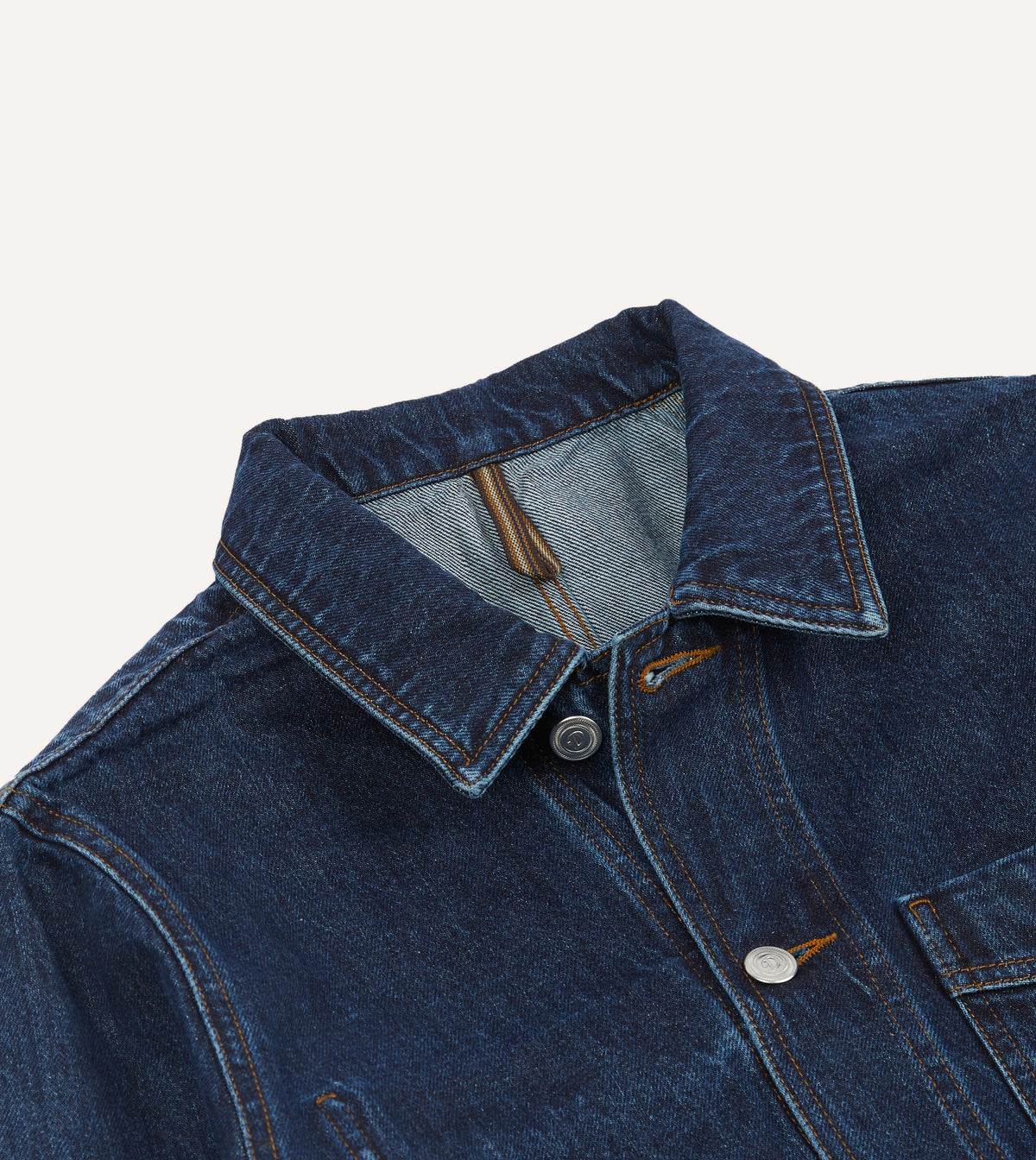 Five-Pocket Chore Coat - Stone Wash Denim