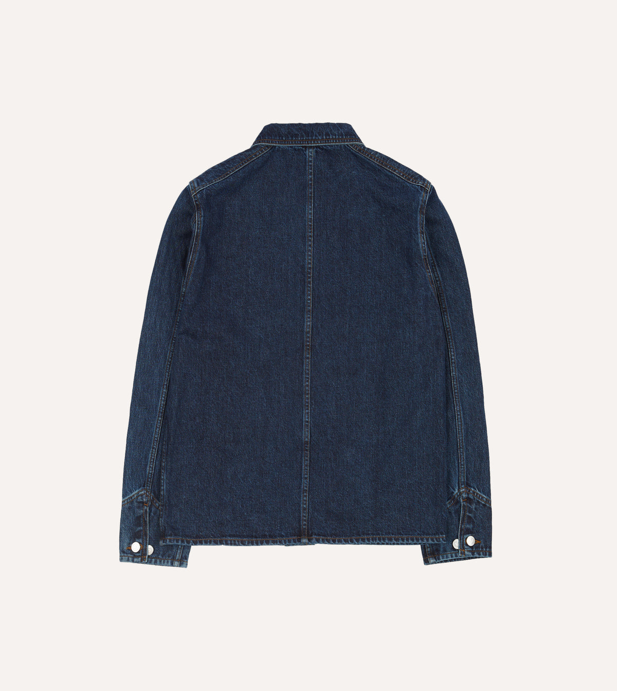 Five-Pocket Chore Coat - Stone Wash Denim