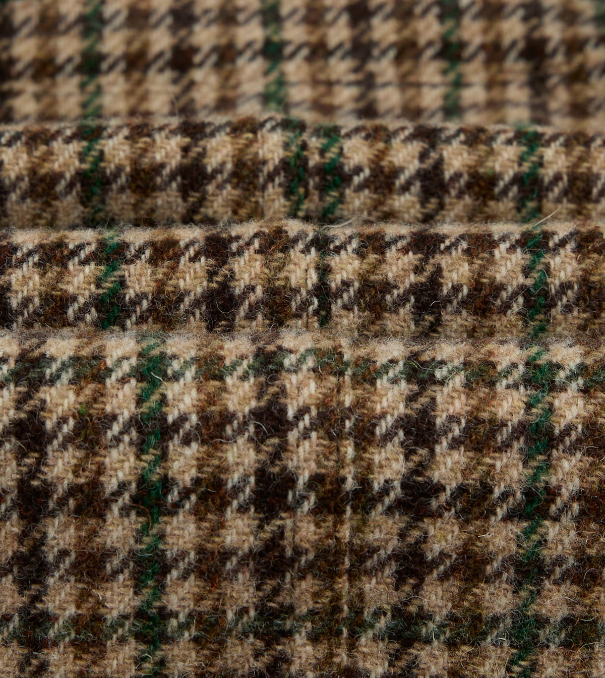 Houndstooth Check Tweed Games Blazer - Brown & Green