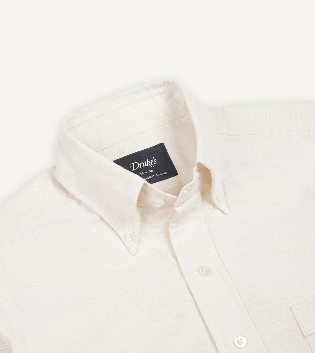 Button Down Oxford Shirt - Cream