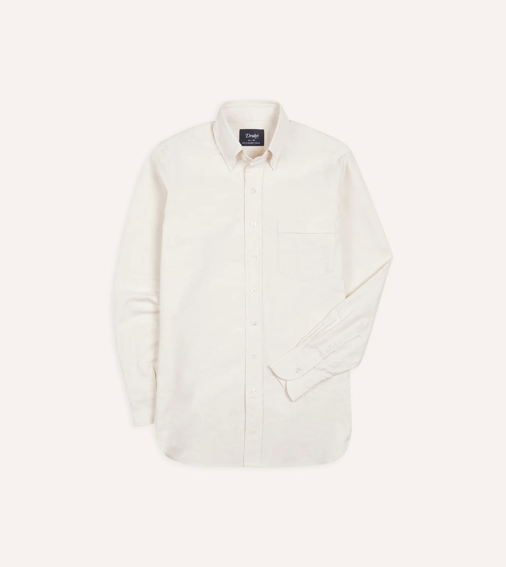 Button Down Oxford Shirt - Cream