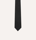 Oxford Weave Wool-Silk Tie - Navy & Grey
