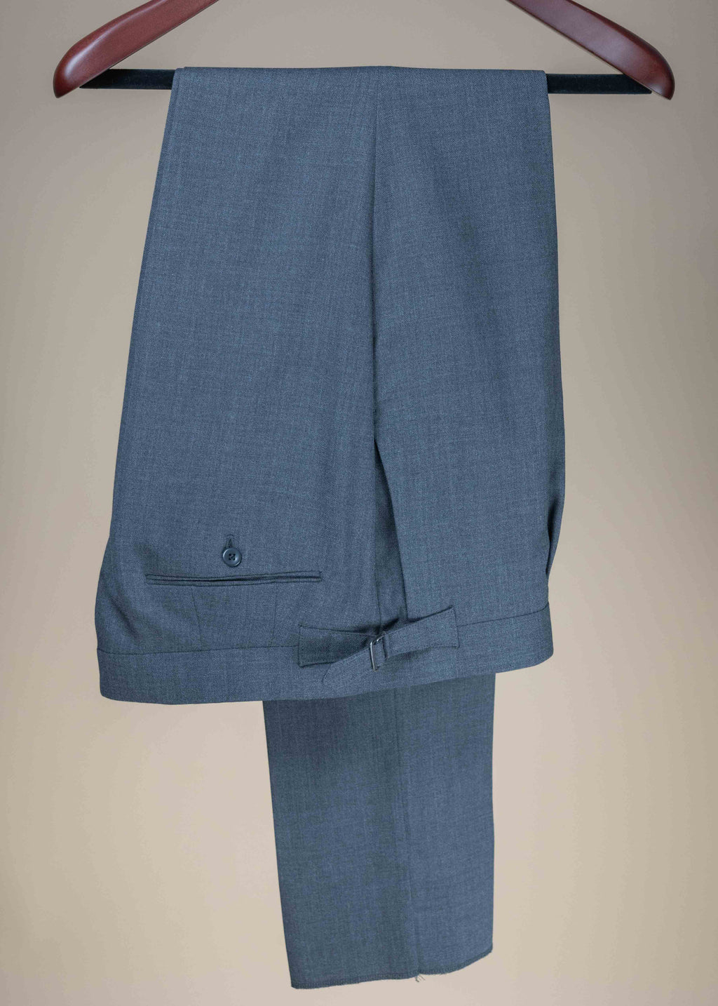 Double Breasted Fresco Suit - Mid-Gray