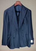Wool Double Breasted Sport Coat - Navy - Old House Provisions