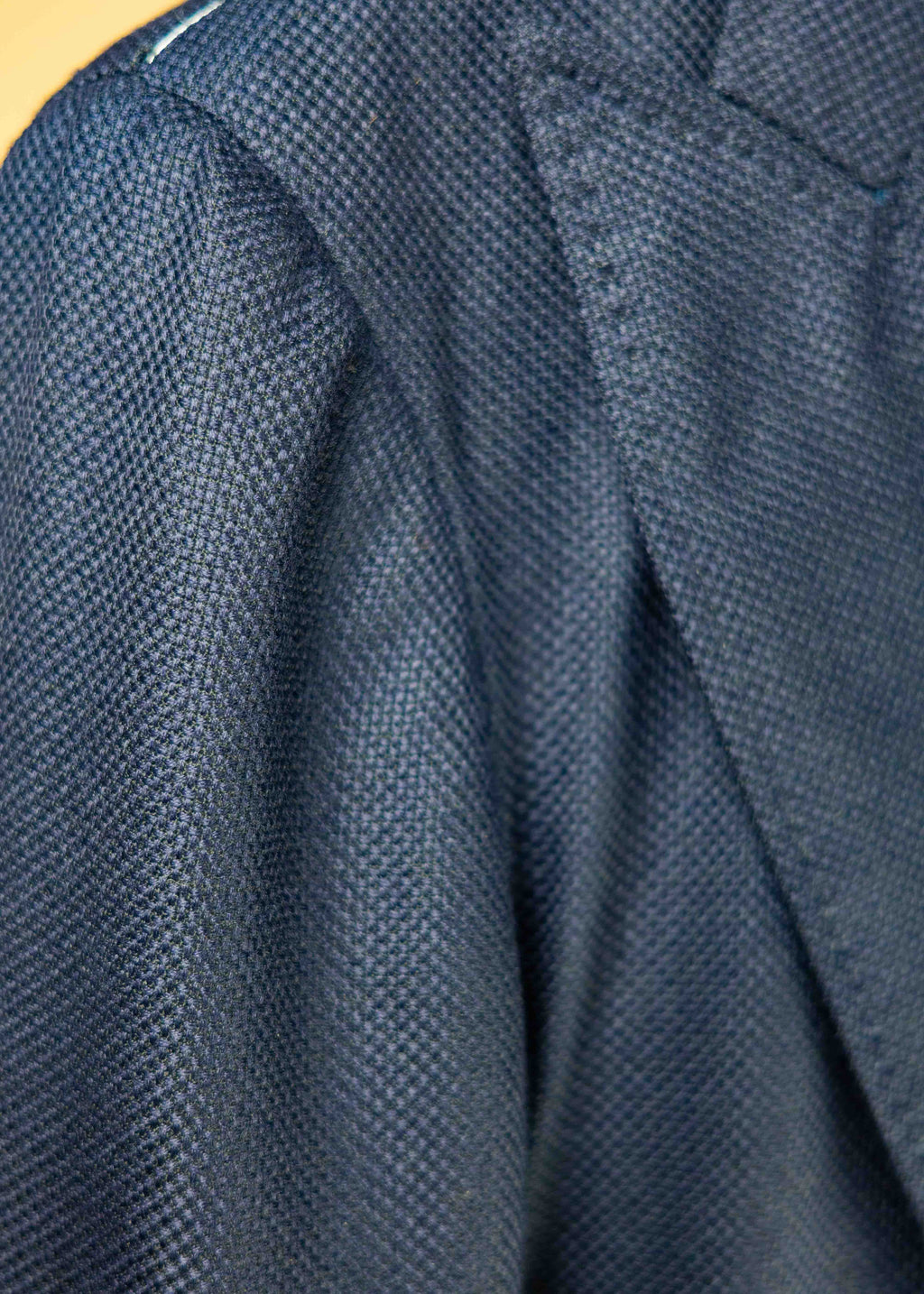 Wool Double Breasted Sport Coat - Navy