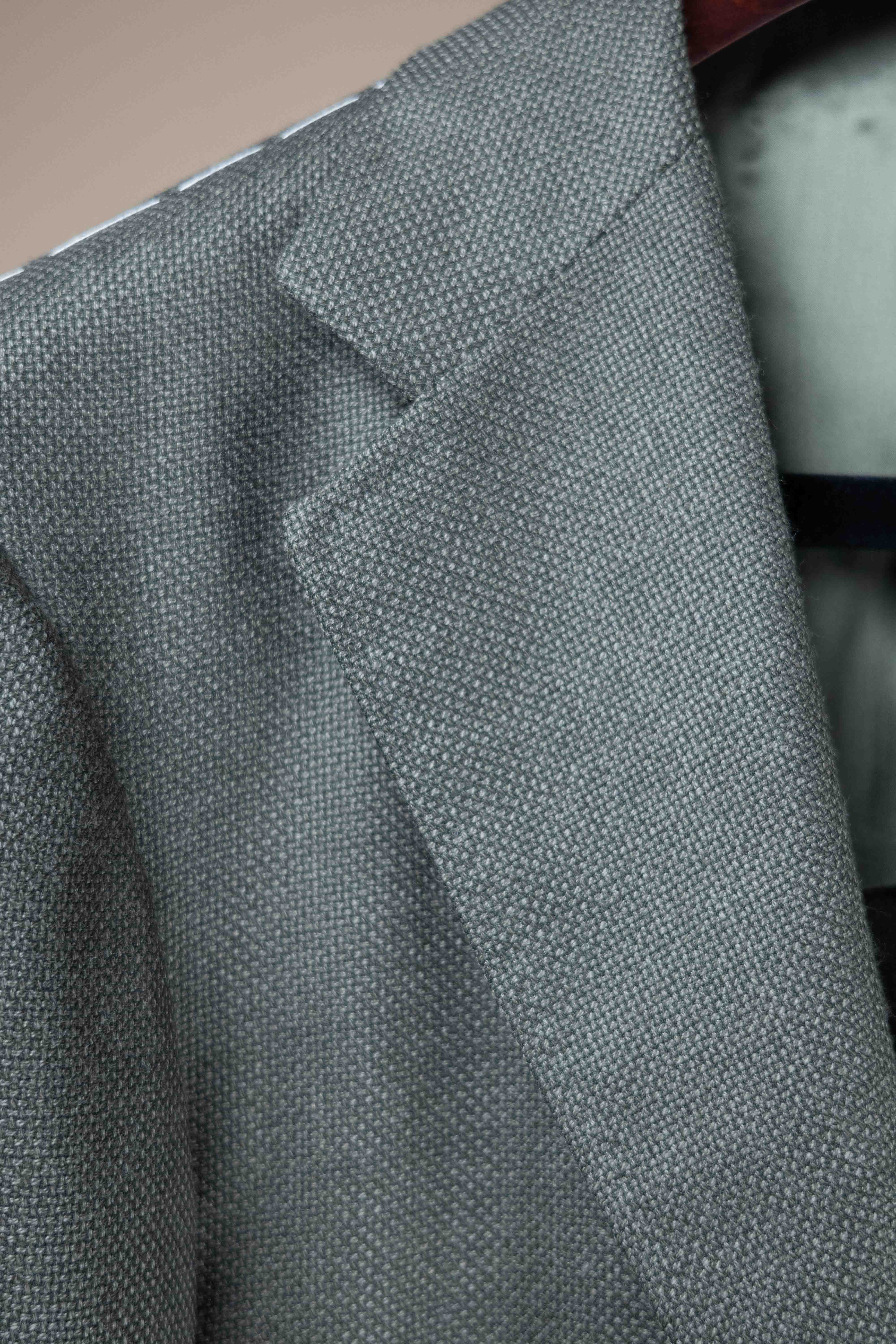 Wool Single Breasted Sport Coat - Light Olive
