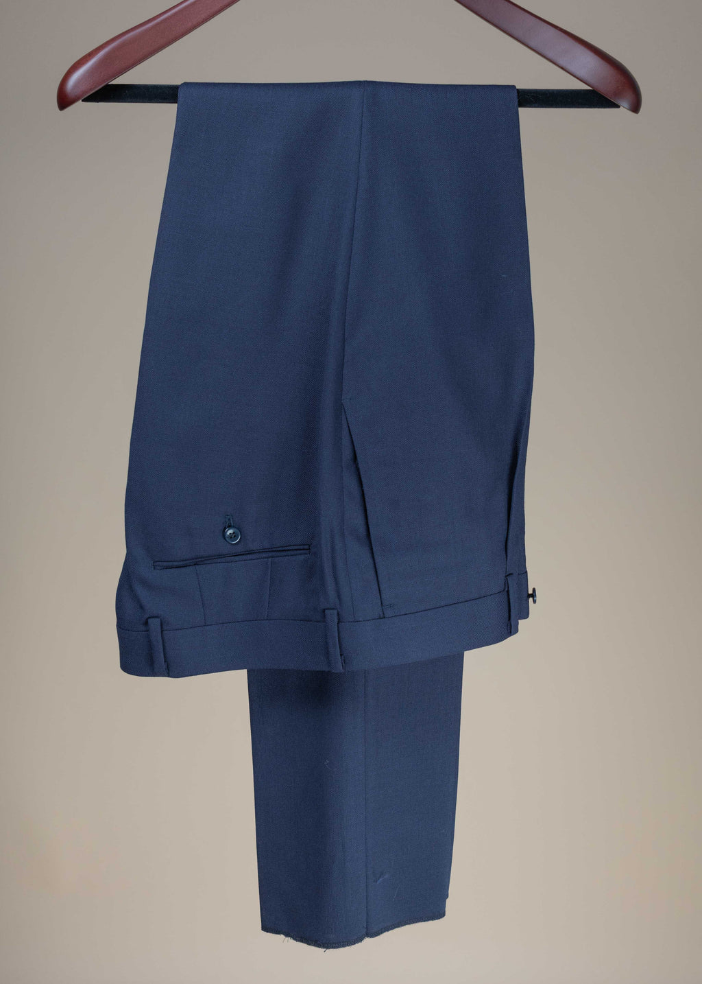 Single Breasted Fresco Suit - Navy