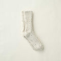 Recycled Wool Organic Cotton Low Gauge Socks - White