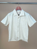 Freenote Cayucos Resort Collar Shirt in sandy beige, lightweight men's clothing with a casual button-up design.