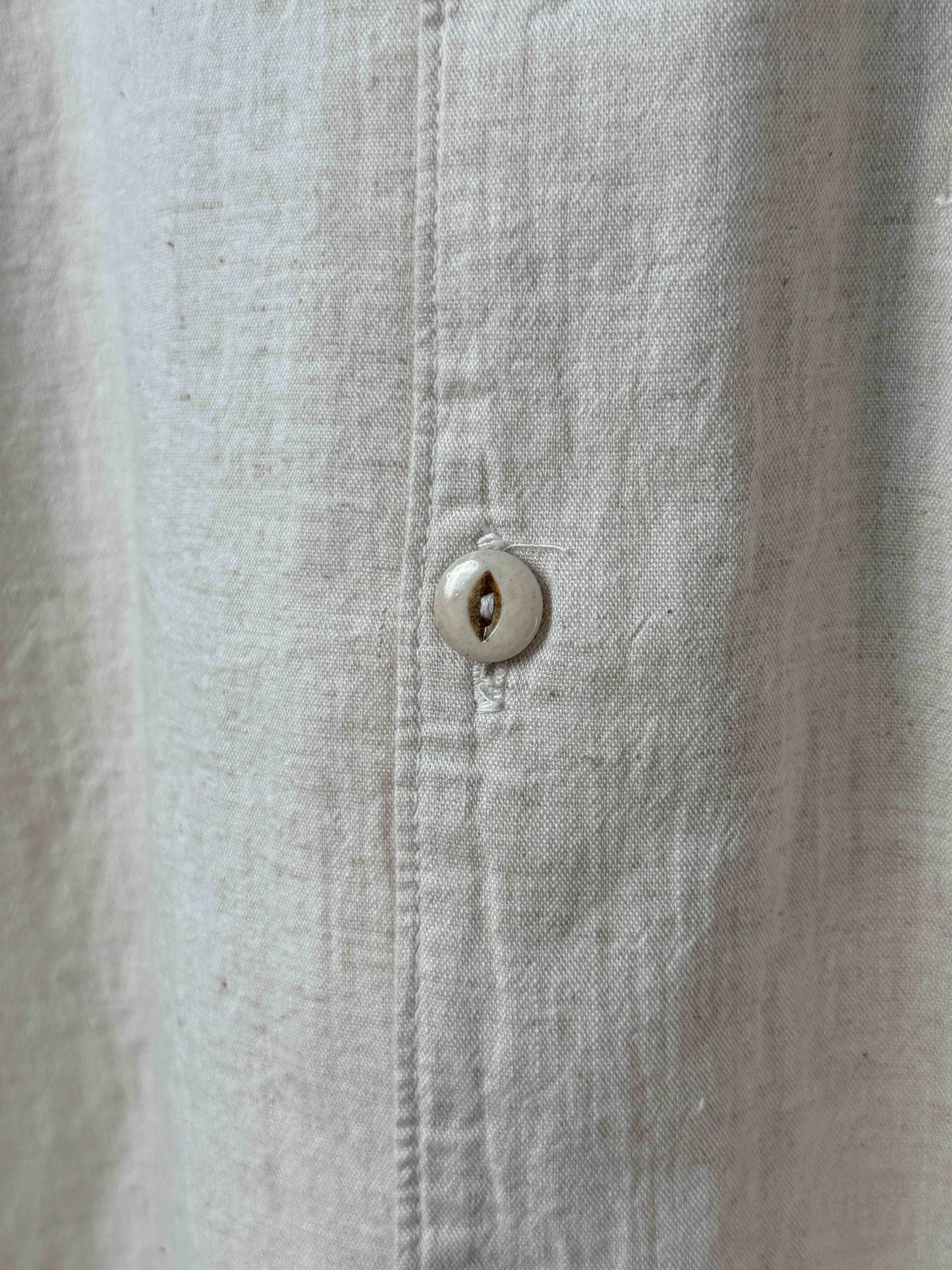 Freenote Cayucos Resort Collar Shirt in sandy beige, casual men's clothing with a relaxed fit and button-down design.