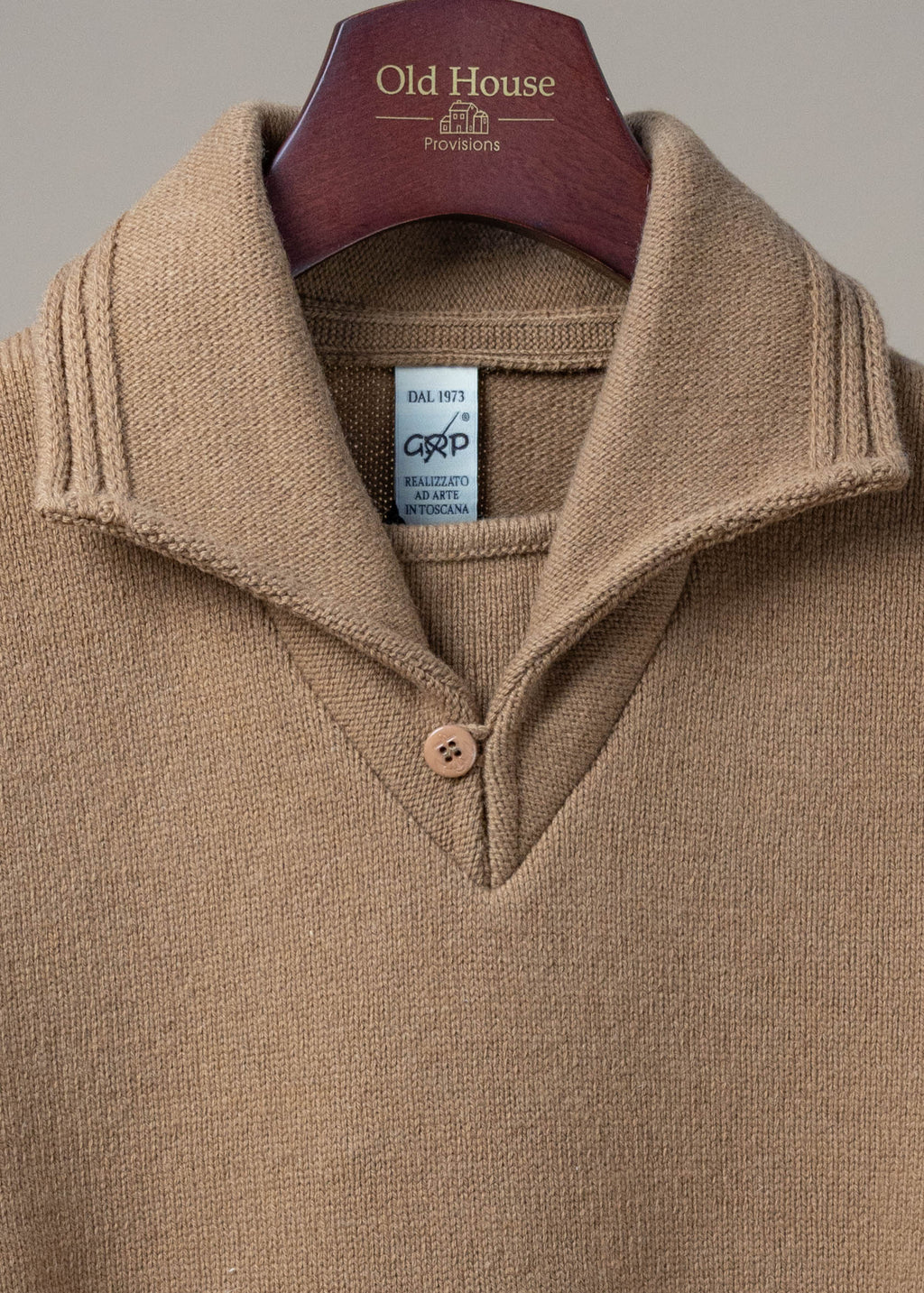 Sailor Collar Sweater - Camel