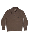 Wool Cashmere Worker Polo - Mouline