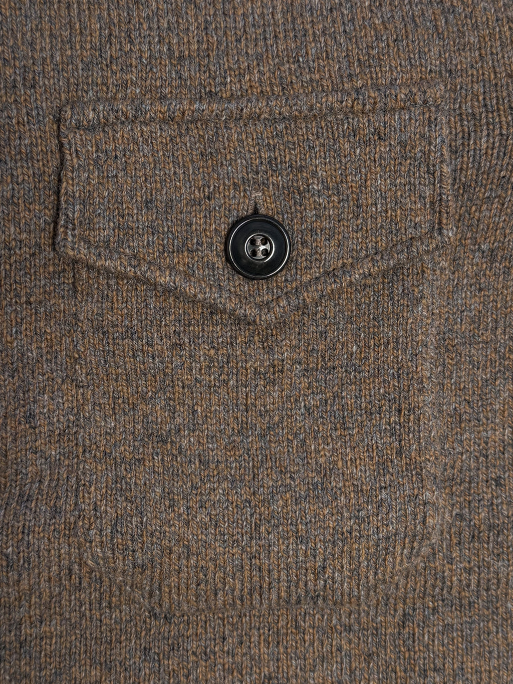 Wool Cashmere Worker Polo - Mouline