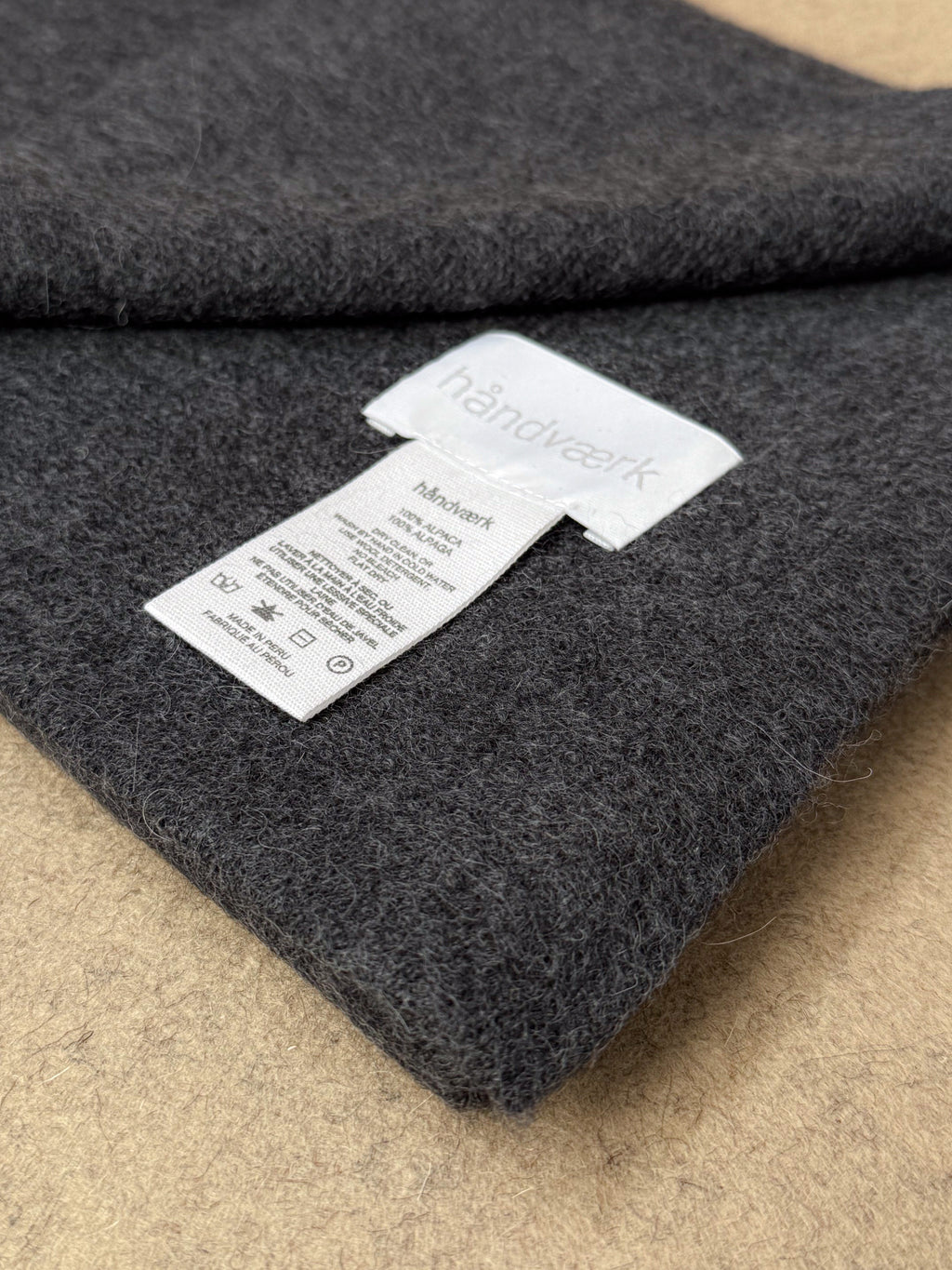 Imperial Alpaca Scarf - Charcoal Melange