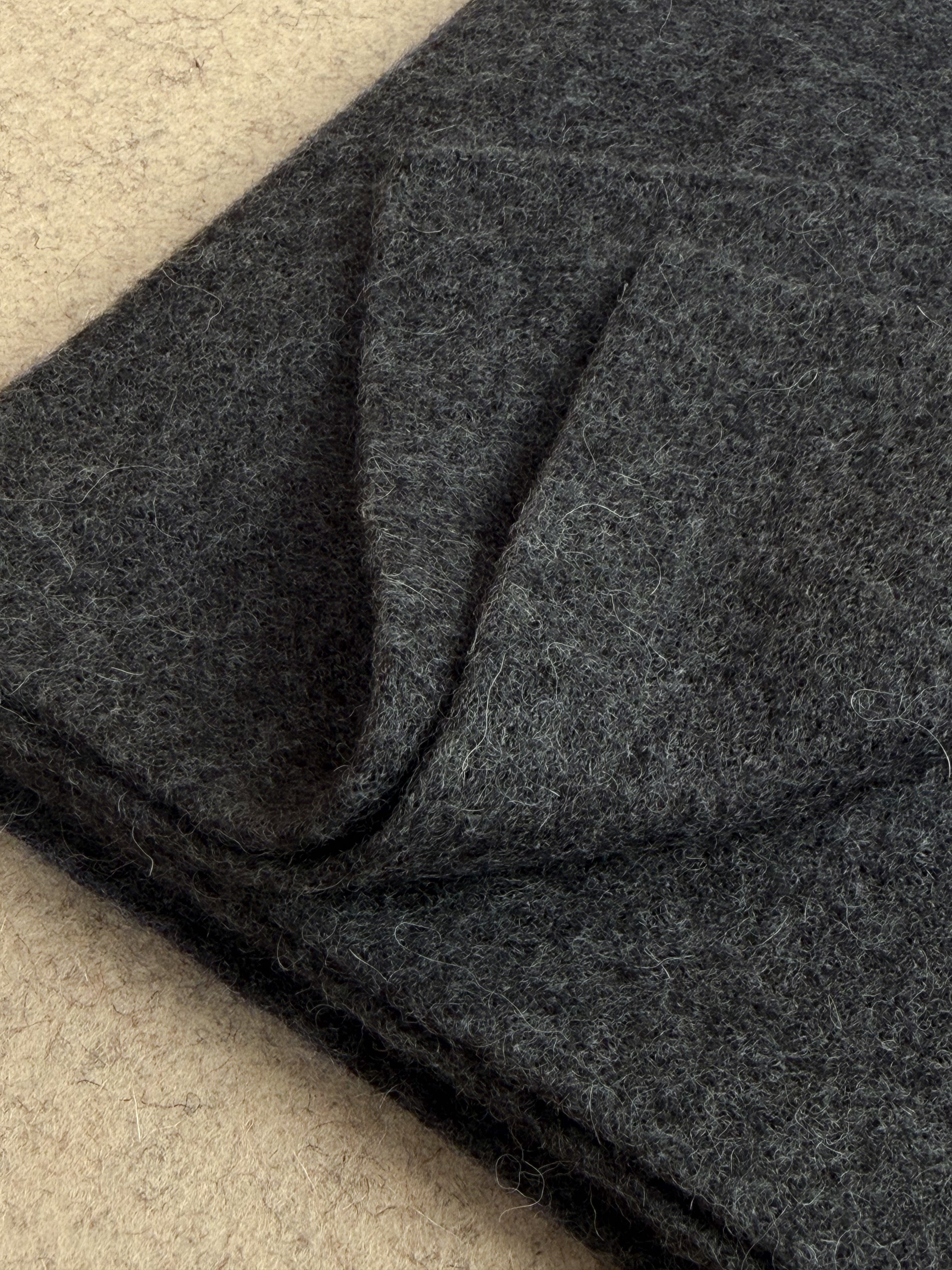 Imperial Alpaca Scarf - Charcoal Melange