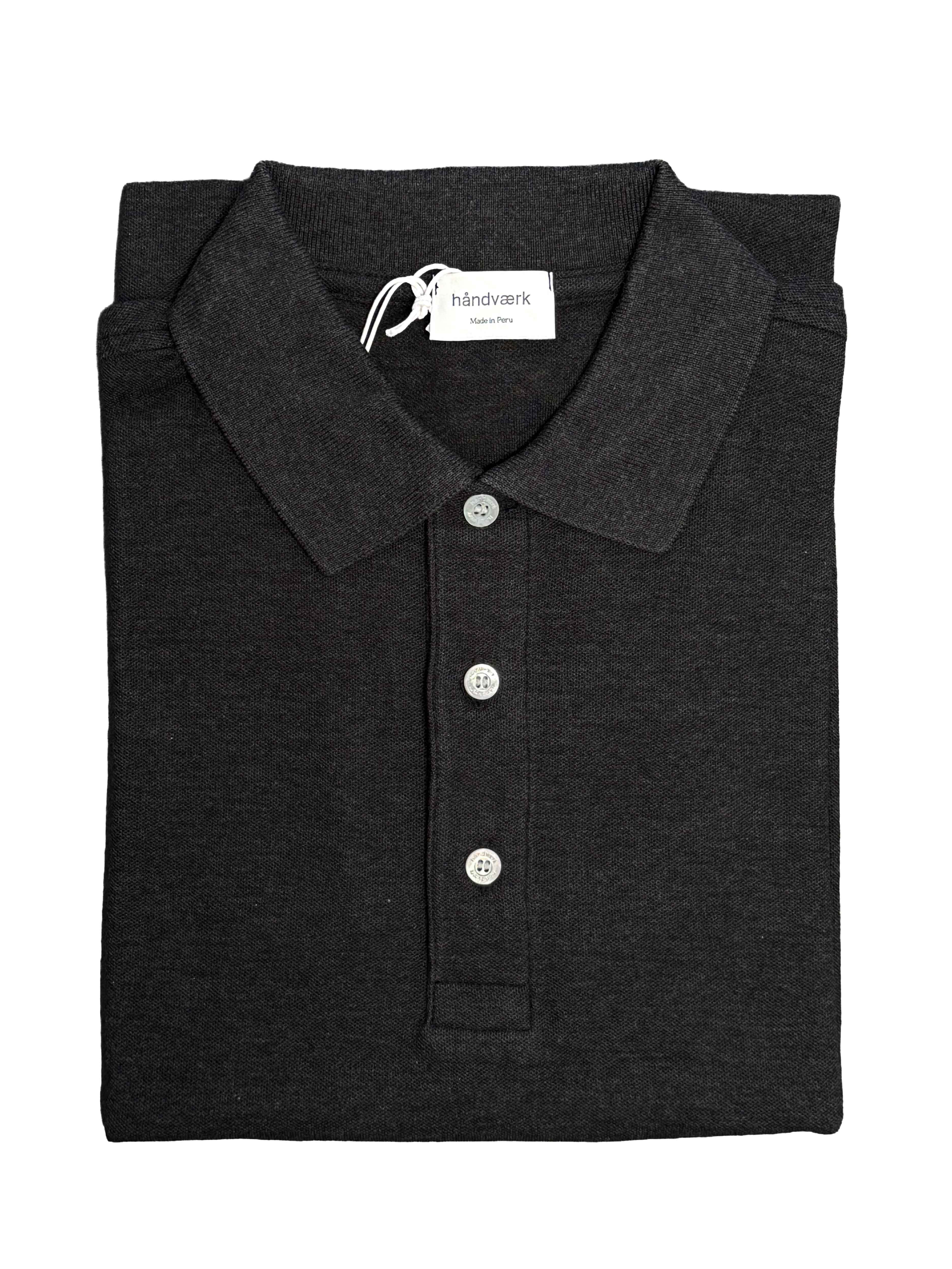 Pique Polo - Charcoal Melange