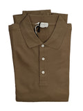 Long Sleeve Pique Polo - Walnut