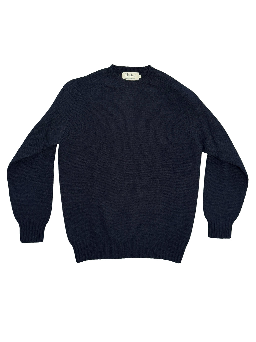 Shetland Crewneck Sweater - Navy