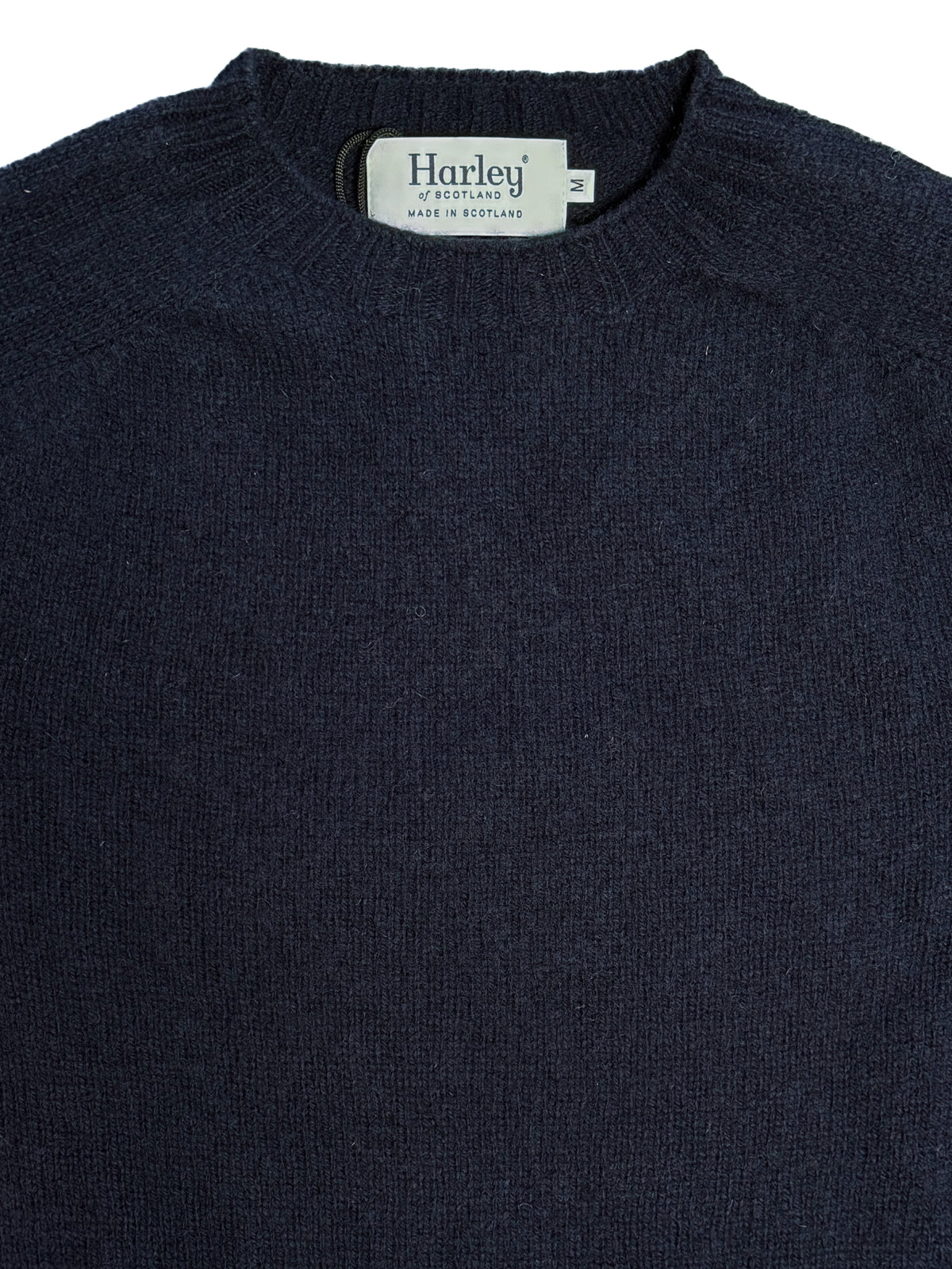Shetland Crewneck Sweater - Navy