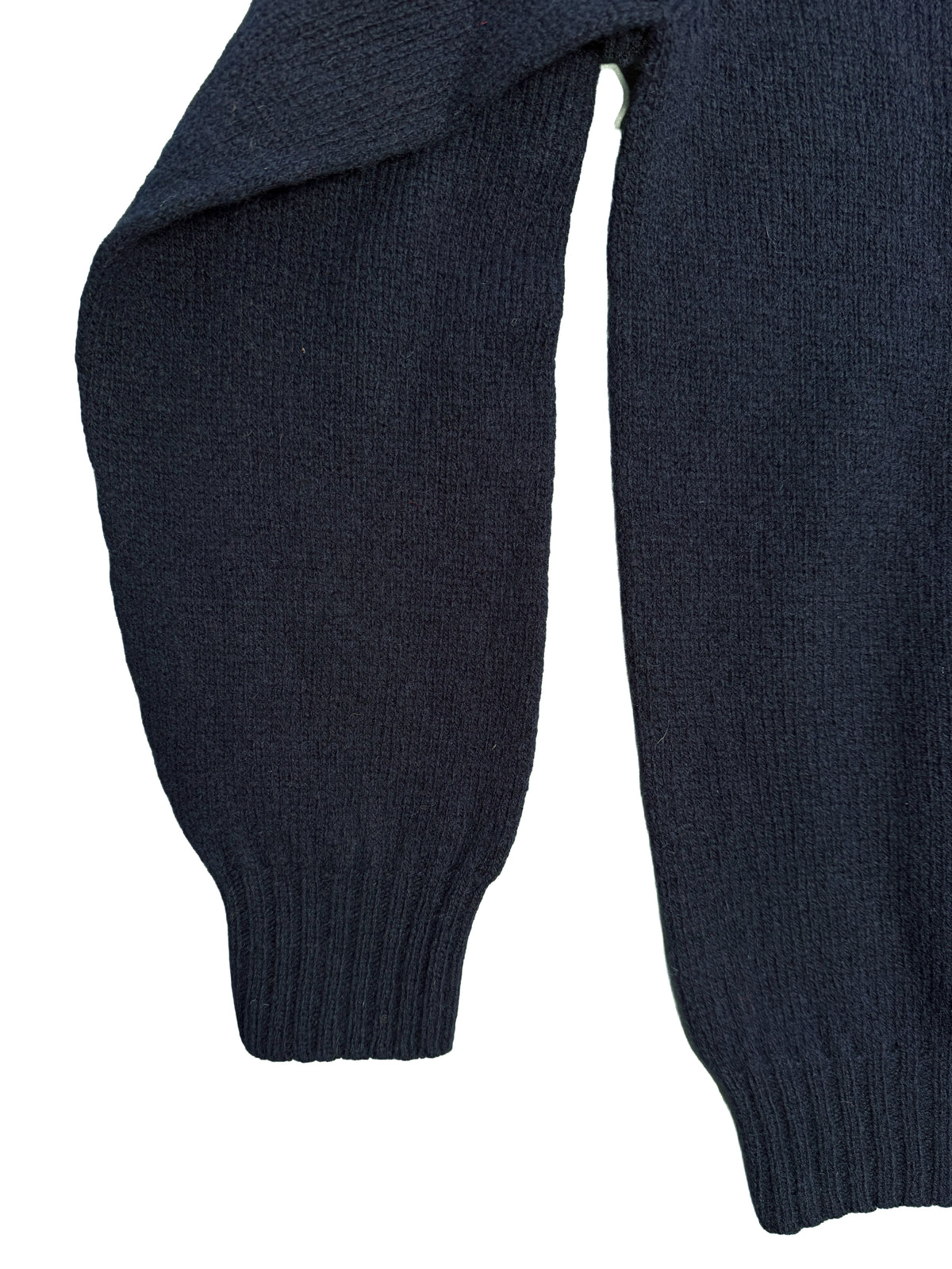 Shetland Crewneck Sweater - Navy