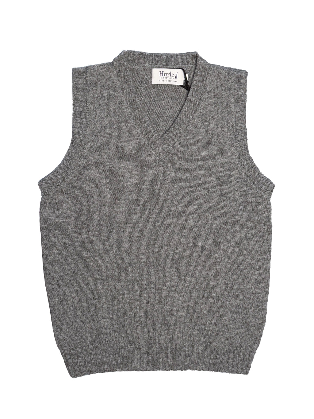 Shetland Sweater Vest - Mid-Grey