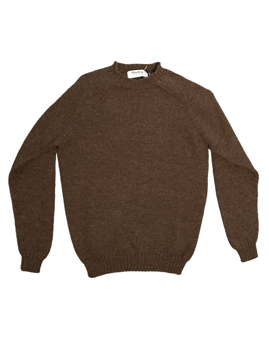 Undyed Shetland Crewneck Sweater - Moorit