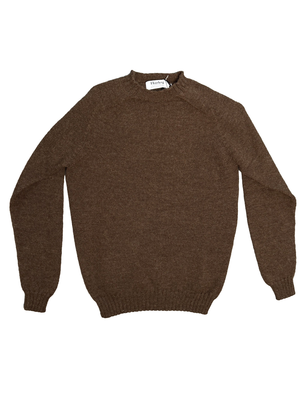 Undyed Shetland Crewneck Sweater - Moorit