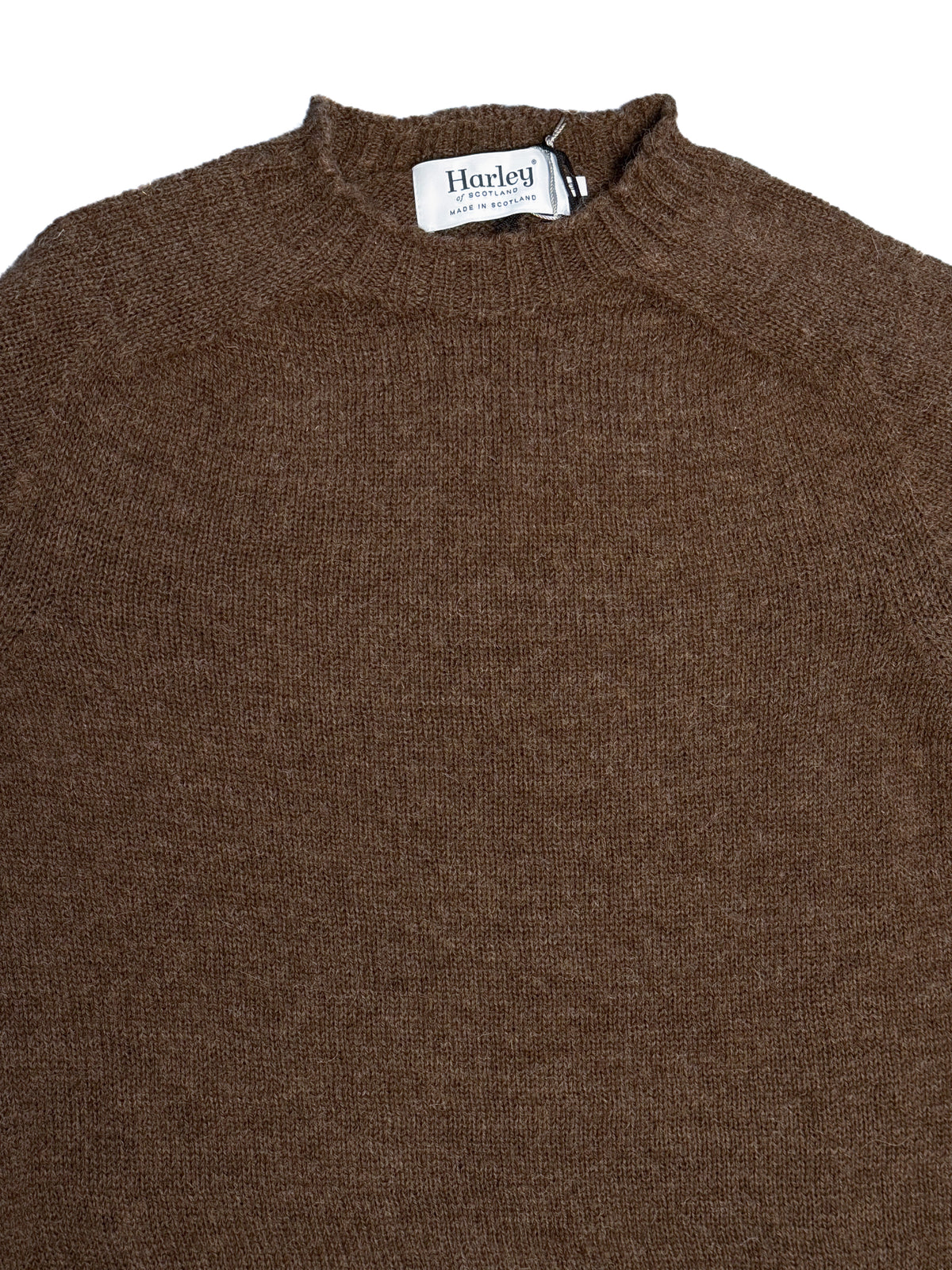 Undyed Shetland Crewneck Sweater - Moorit