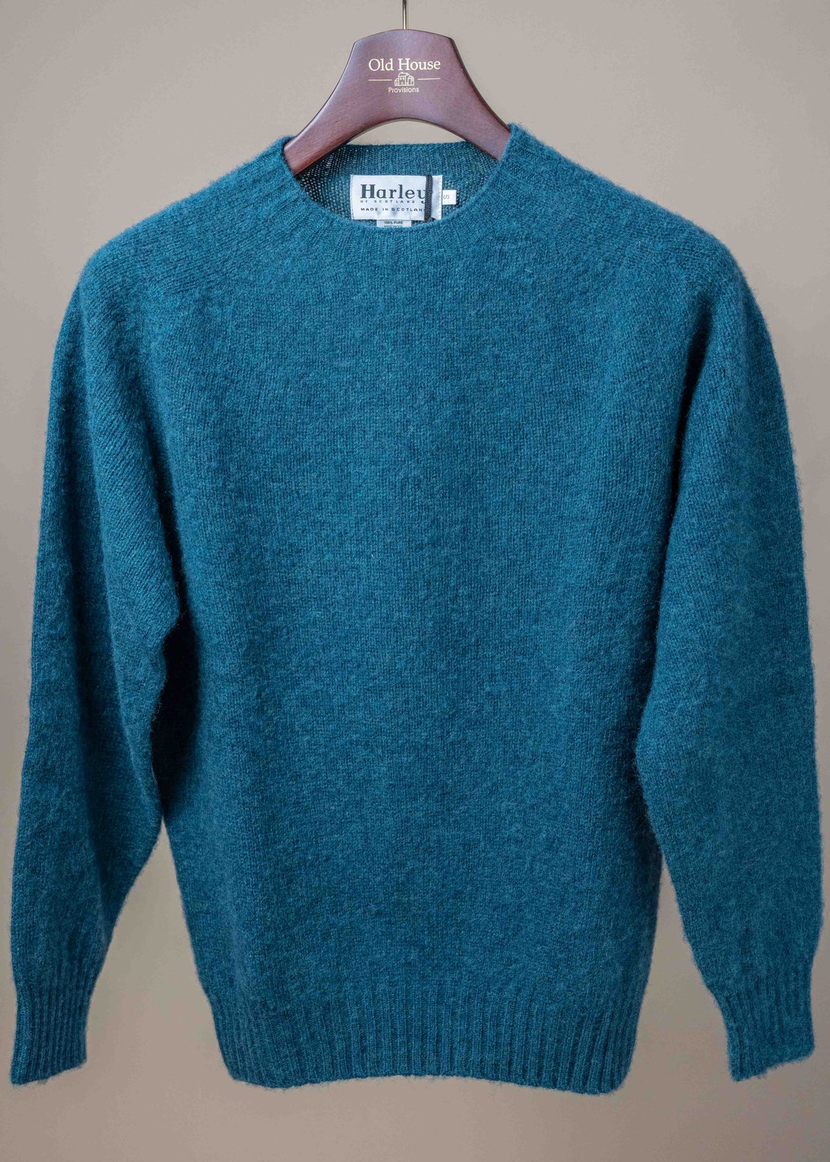 Harley of Scotland Shetland Crewneck Sweater - Tempest – Old House 