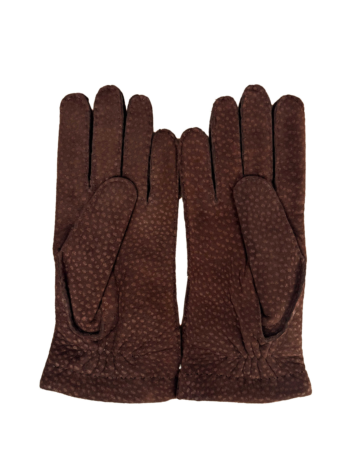 Carpincho Lined Handsewn Gloves - Chestnut