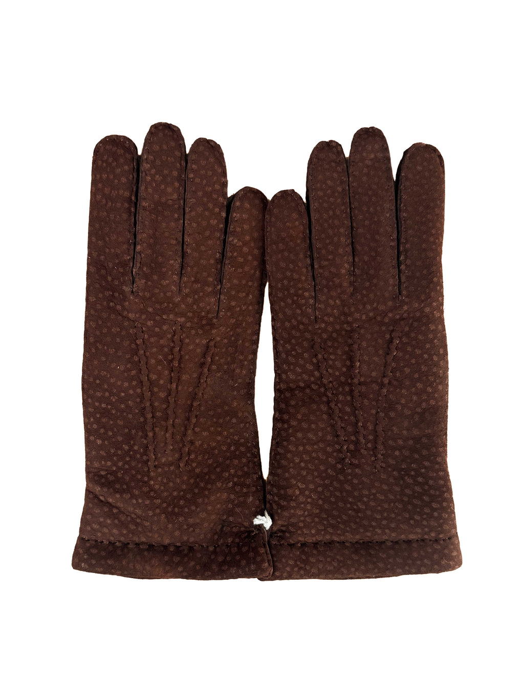 Carpincho Lined Handsewn Gloves - Chestnut