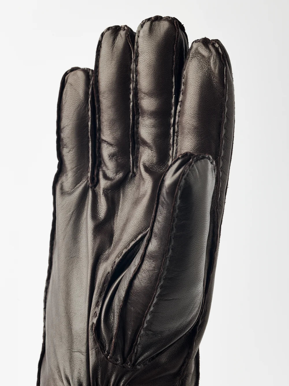 George Italian Lamb Nappa Lined Handsewn Gloves - Espresso