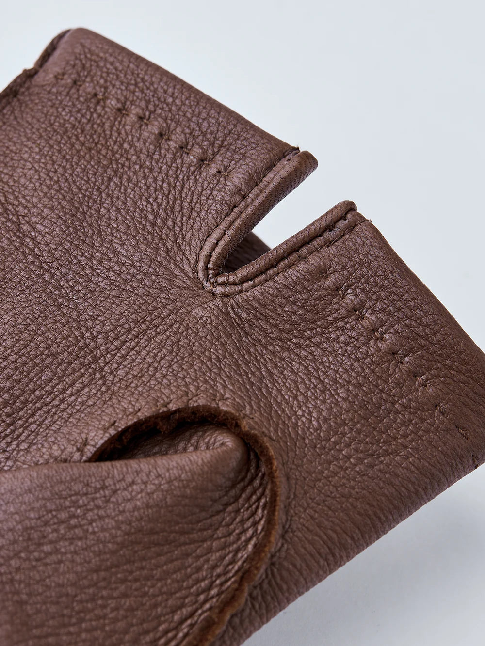 Henry Deerskin Unlined Handsewn Gloves - Chocolate