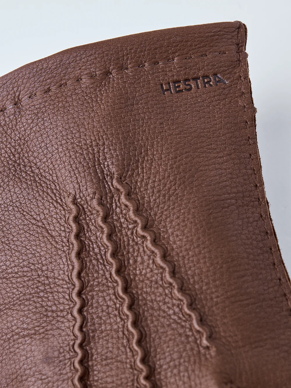 Henry Deerskin Unlined Handsewn Gloves - Chocolate